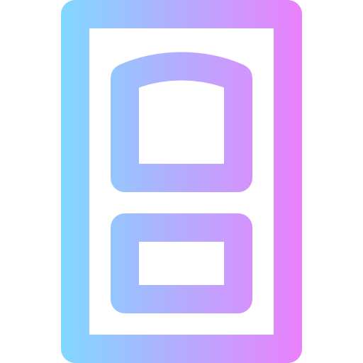 deur Super Basic Rounded Gradient icoon