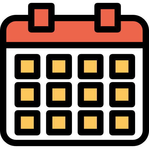 カレンダー Kiranshastry Lineal Color icon
