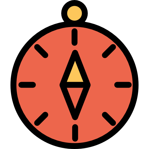 方位磁針 Kiranshastry Lineal Color icon