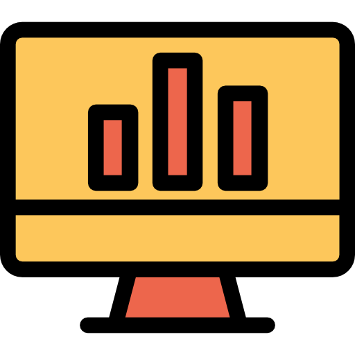 gráfico de barras Kiranshastry Lineal Color icono