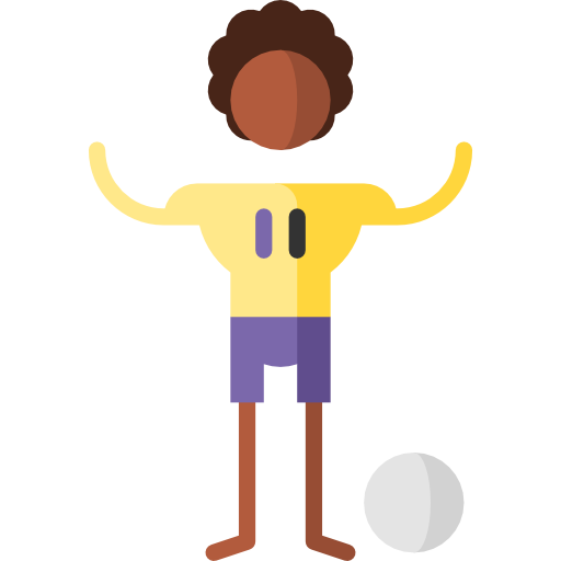 fußballspieler Puppet Characters Flat icon