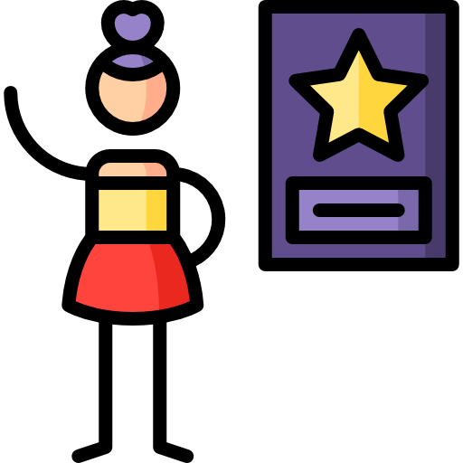 Famous Puppet Characters Lineal Color icon