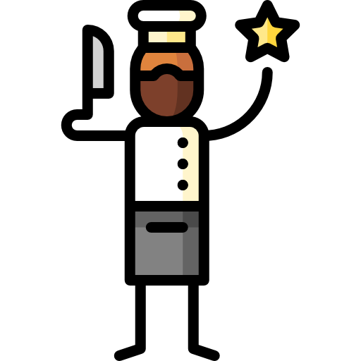 Chef Puppet Characters Lineal Color icon