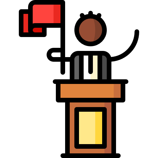 Politician Puppet Characters Lineal Color icon