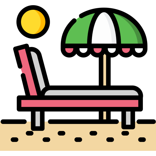 Sunbed Special Lineal color icon