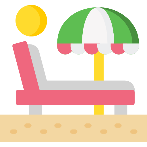 Sunbed Special Flat icon