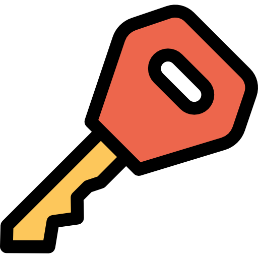 Ключи от машины Kiranshastry Lineal Color Orange иконка