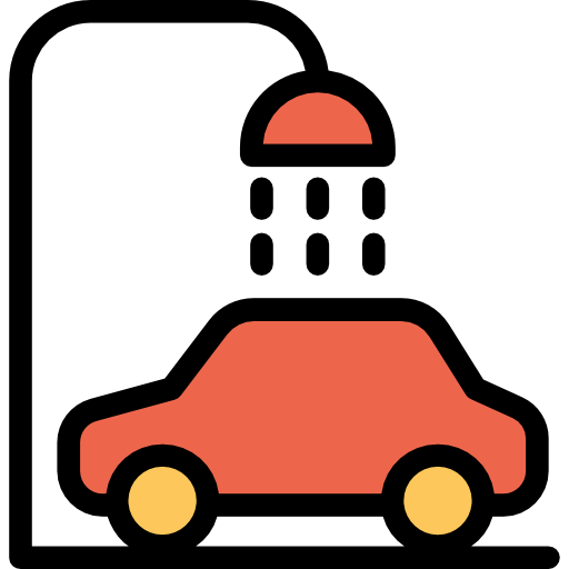 autowäsche Kiranshastry Lineal Color Orange icon