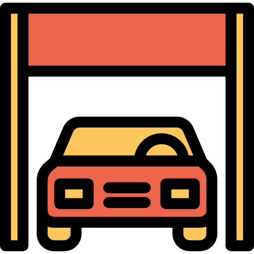 Garage Kiranshastry Lineal Color Orange icon
