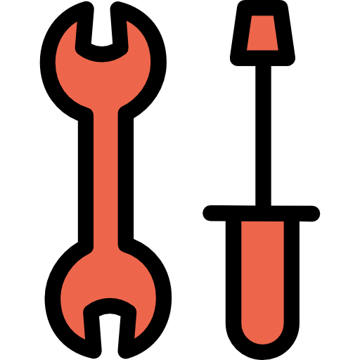 herramientas Kiranshastry Lineal Color Orange icono