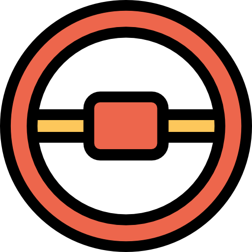 volante Kiranshastry Lineal Color Orange icono