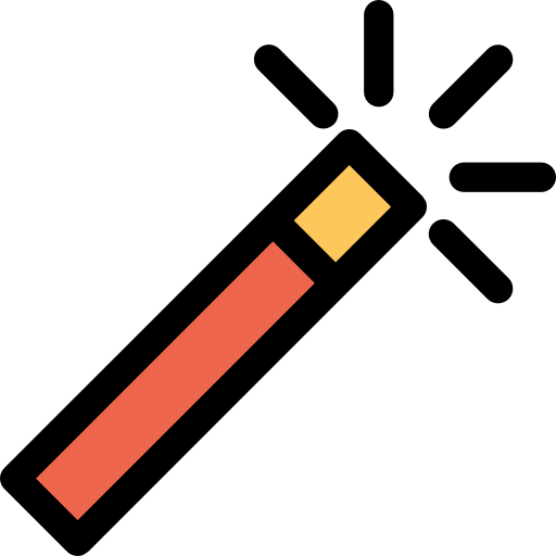 마법의 지팡이 Kiranshastry Lineal Color icon