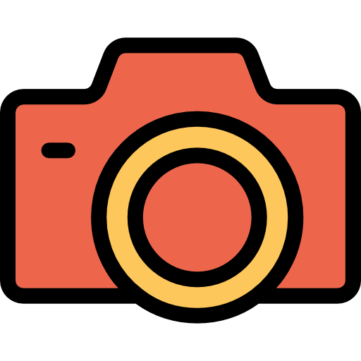 fotoapparat Kiranshastry Lineal Color Orange icon