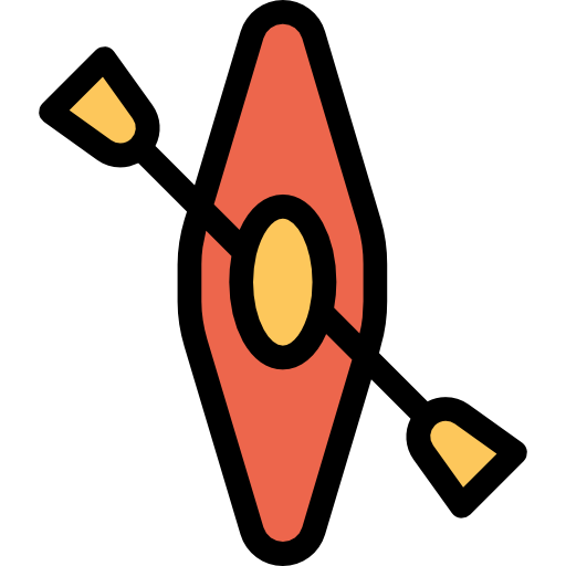 Kayak Kiranshastry Lineal Color Orange icon