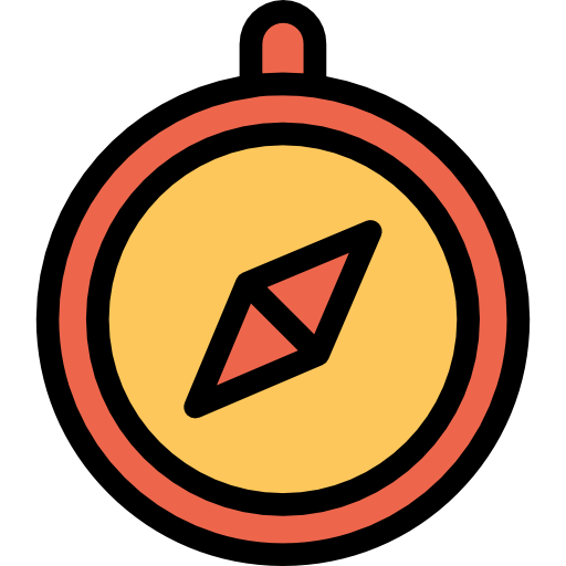 kompass Kiranshastry Lineal Color Orange icon