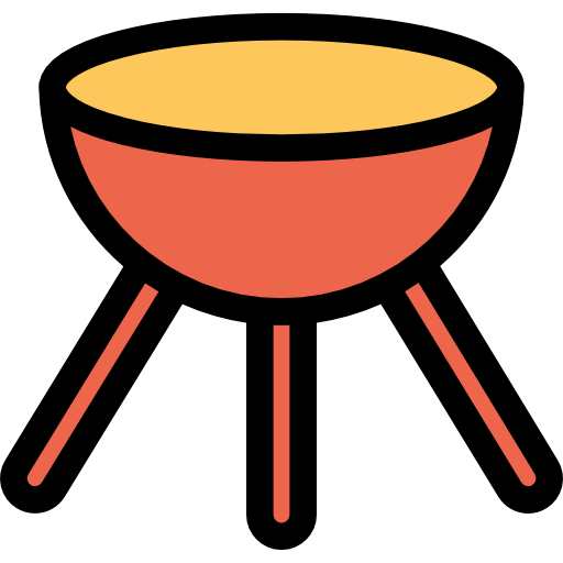 grill Kiranshastry Lineal Color Orange ikona