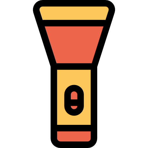 latarka Kiranshastry Lineal Color Orange ikona