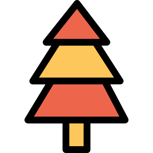 albero Kiranshastry Lineal Color Orange icona