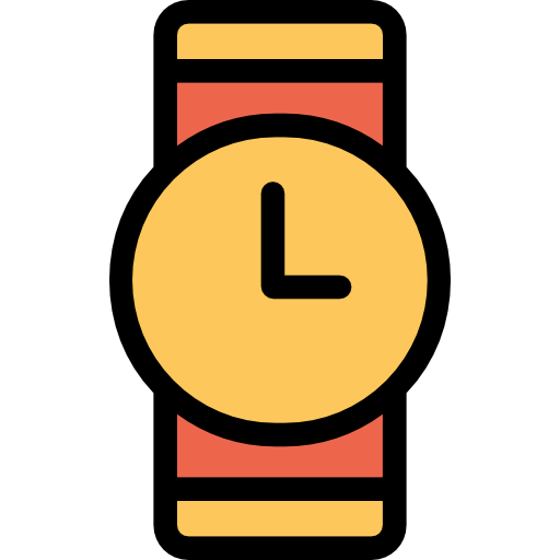 orologio da polso Kiranshastry Lineal Color Orange icona