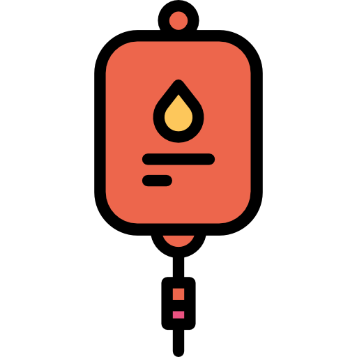Blood transfusion Kiranshastry Lineal Color Orange icon