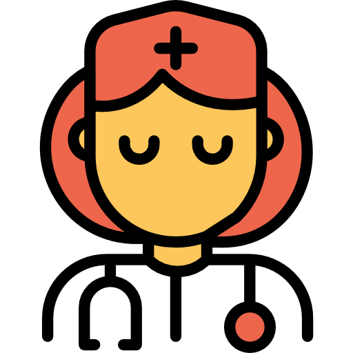 doctor Kiranshastry Lineal Color Orange icono