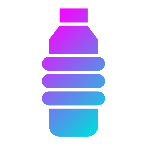 bottiglia d'acqua Generic gradient fill icona