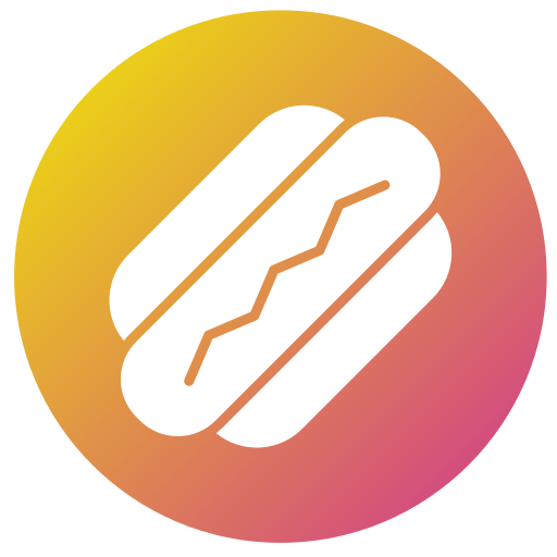 Hot dog Generic gradient fill icon