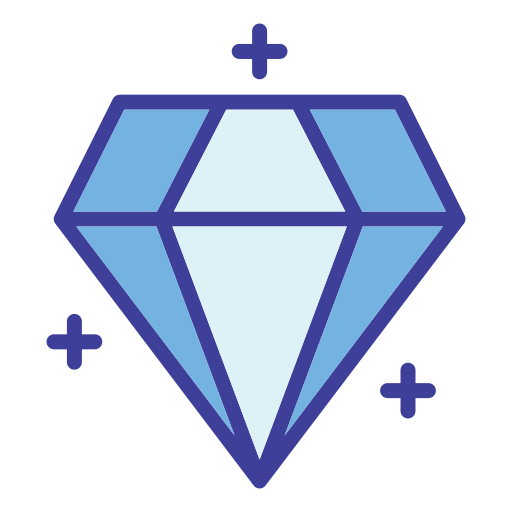 Diamond Generic color lineal-color icon