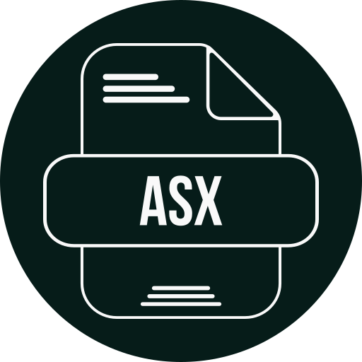 archivo asx Generic color fill icono