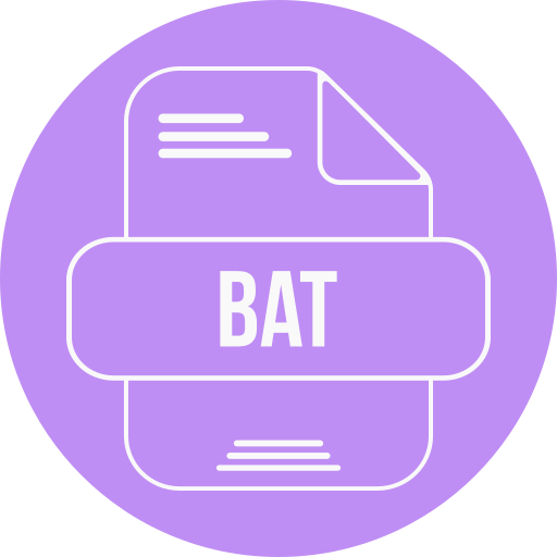 archivo bat Generic color fill icono