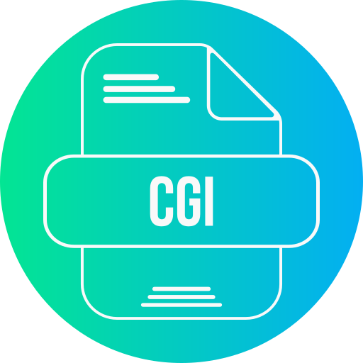 cgi 파일 Generic gradient fill icon