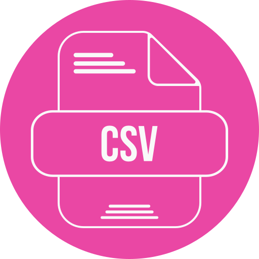csvファイル Generic color fill icon