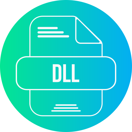 DLL file Generic gradient fill icon