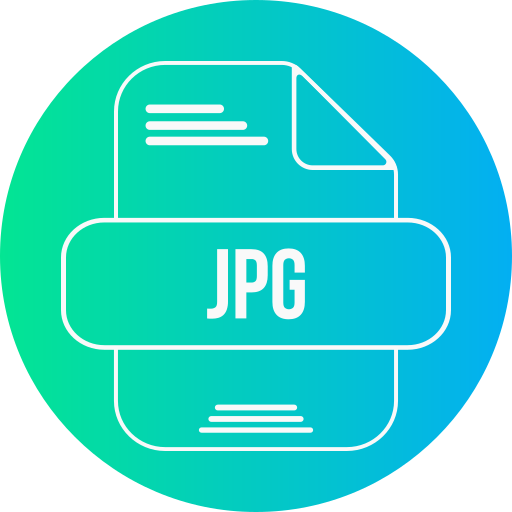 JPG File Generic gradient fill icon