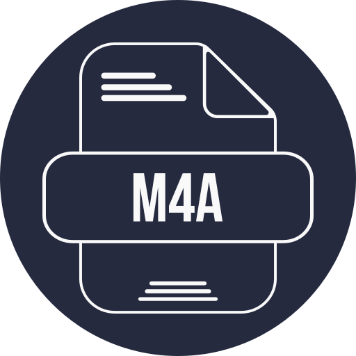 m4a-datei Generic color fill icon