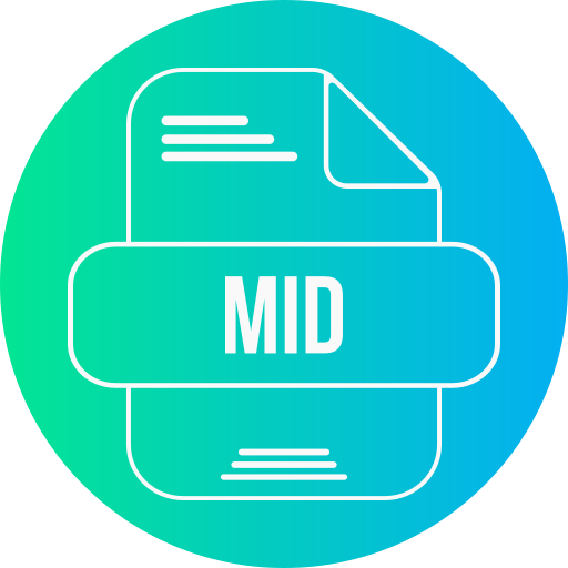 Mid file Generic gradient fill icon
