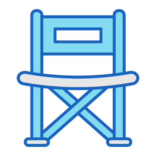 krzesło kempingowe Generic color lineal-color ikona