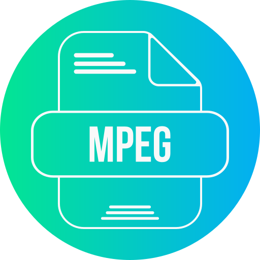 mpeg Generic gradient fill icon