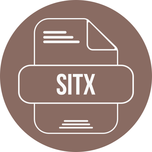 archivo sitx Generic color fill icono