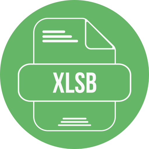 Xlsb Generic color fill icon