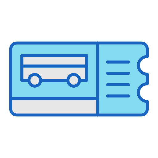 Bus ticket Generic color lineal-color icon