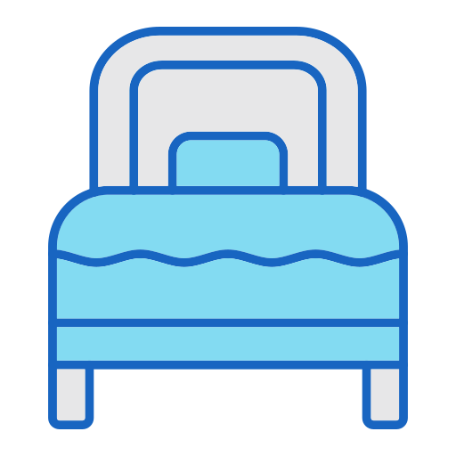 싱글 침대 Generic color lineal-color icon