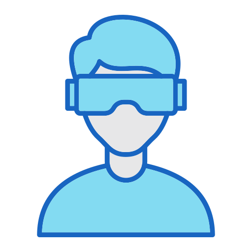 virtual reality Generic color lineal-color icon