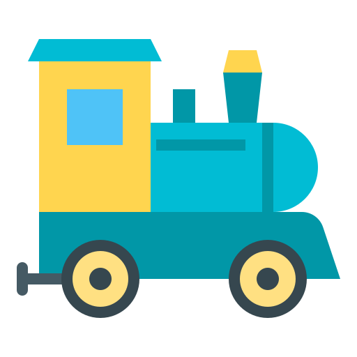 zabawkowy pociąg Generic color fill ikona