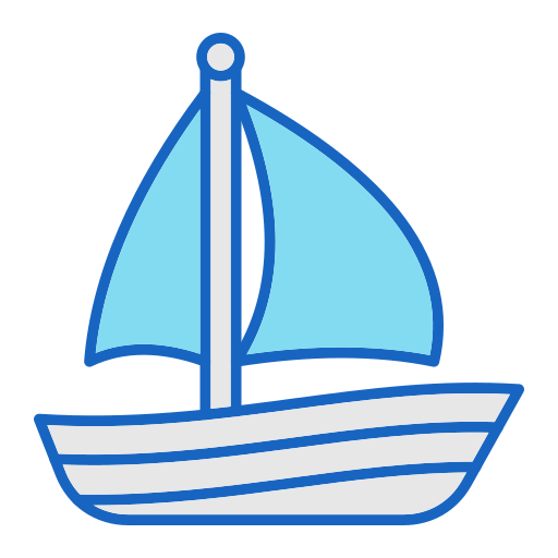 zeilboot Generic color lineal-color icoon