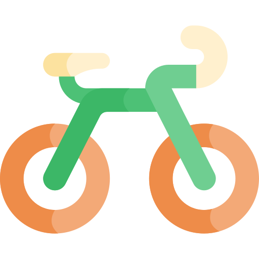 bicyclette Kawaii Flat Icône