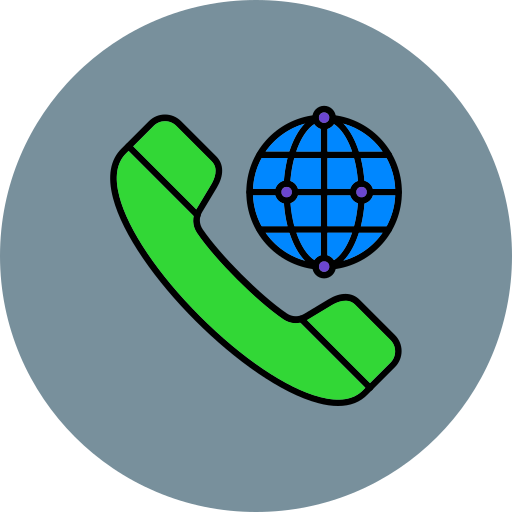 internationaal telefoongesprek Generic color lineal-color icoon