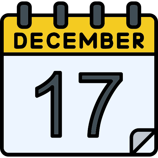 December Generic color lineal-color icon