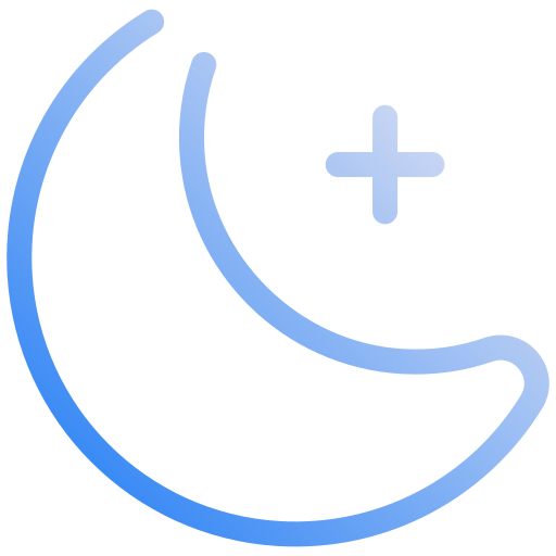 Moon Generic gradient outline icon