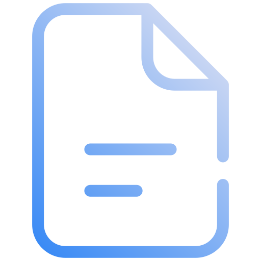 Document Generic gradient outline icon